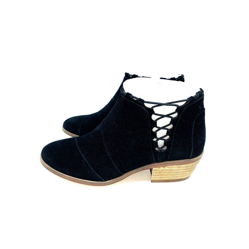 Vince Camuto Pandormia Exposed Ankle Boots- Black Suede, US 9.5M - Picture 7 of 9
